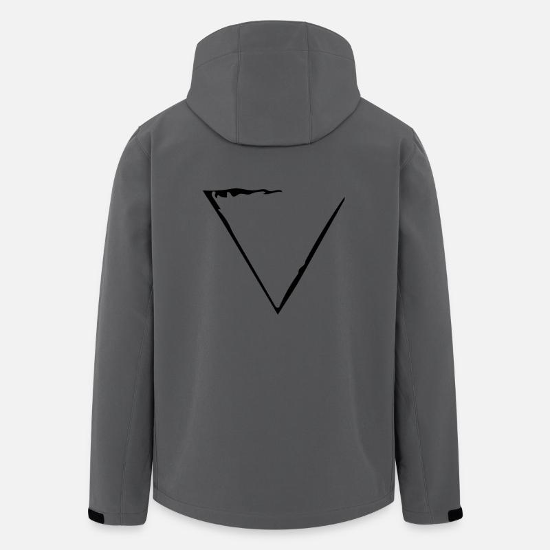 Élément d'eau - Veste softshell homme en polyester recyclé Stanley/Stella - charbon