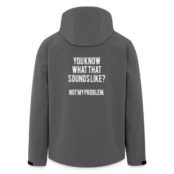 Sarkasmus Sprueche - Recycelte Männer Softshell-Jacke von Stanley/Stella - Anthrazit - Hinten - AI Model Male 185 light (185cm)