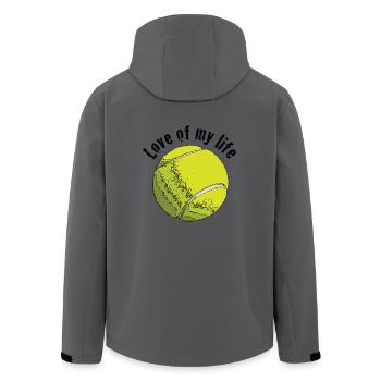 tennislove1 - Veste softshell homme en polyester recyclé Stanley/Stella - charbon - Dos - AI Model Male 185 light (185cm)