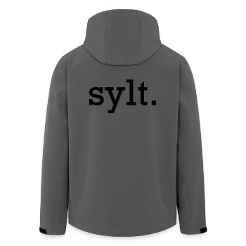 sylt. - Recycelte Männer Softshell-Jacke von Stanley/Stella - Anthrazit - Hinten - AI Model Male 185 light (185cm)