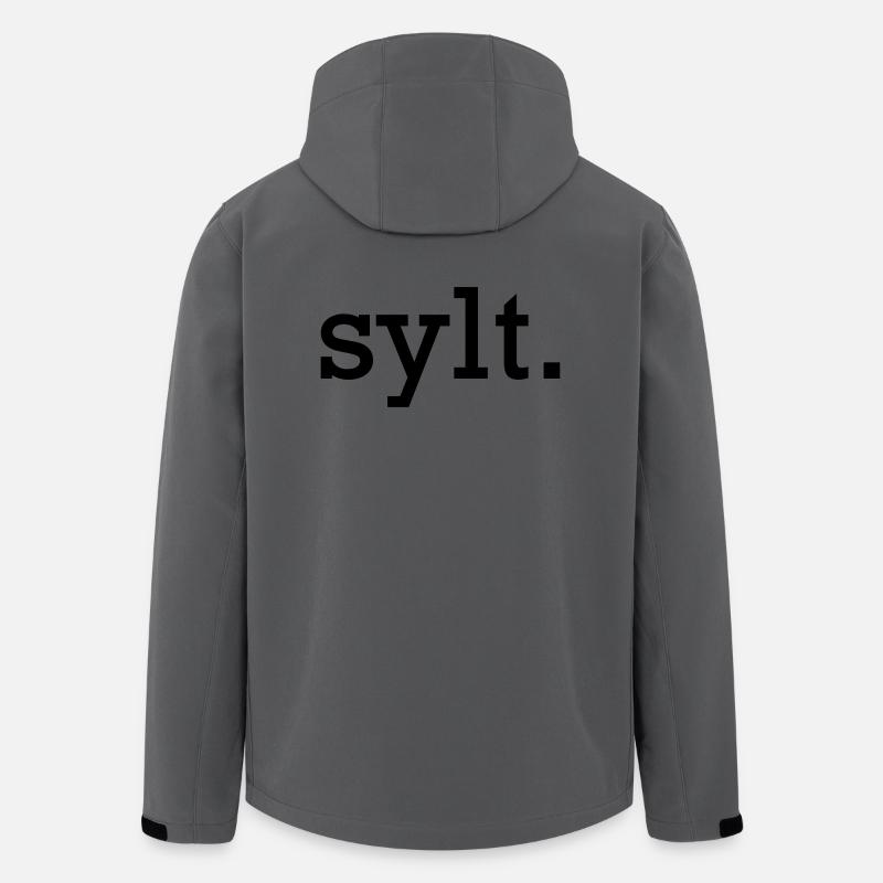 Sylt. - Veste softshell homme en polyester recyclé Stanley/Stella - charbon