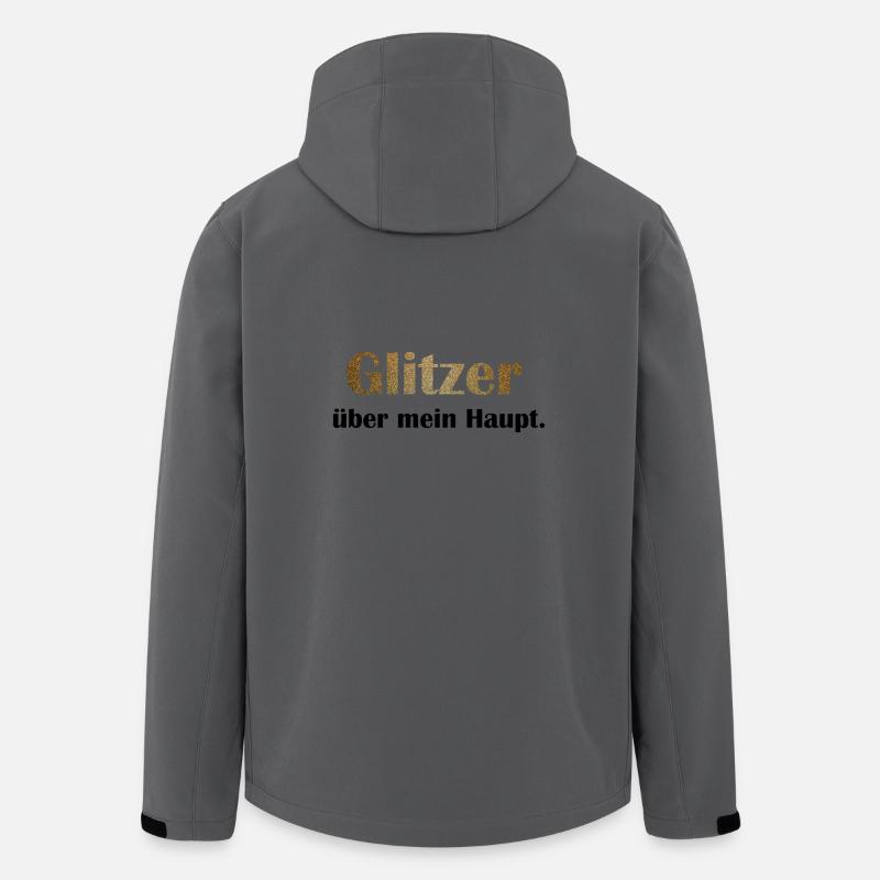 Glitzer über mein Haupt - Recycelte Männer Softshell-Jacke von Stanley/Stella - Anthrazit