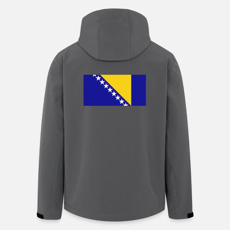 Bosnien-Herzegowina - Recycelte Männer Softshell-Jacke von Stanley/Stella - Anthrazit
