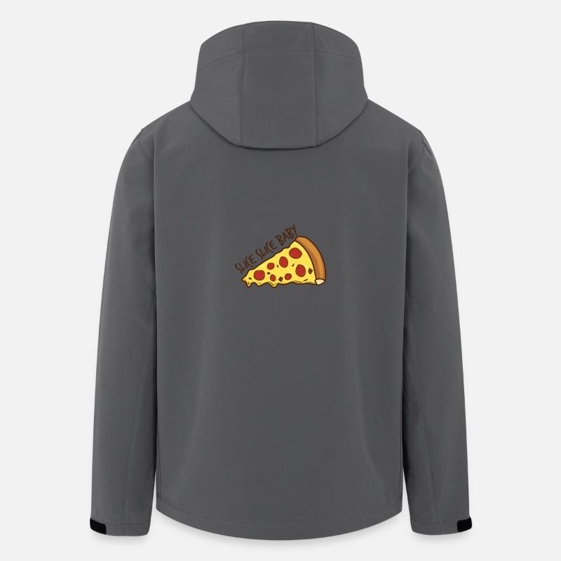 Pizza - Recycelte Männer Softshell-Jacke von Stanley/Stella - Anthrazit