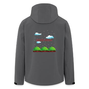 Game over Gaming Geschenk Zocker Konsole Mario PC - Recycelte Männer Softshell-Jacke von Stanley/Stella - Anthrazit - Hinten - AI Model Male 185 light (185cm)
