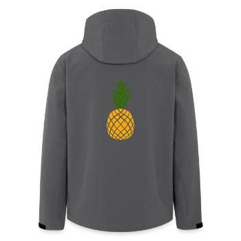 Ananas - Recycelte Männer Softshell-Jacke von Stanley/Stella - Anthrazit - Hinten - AI Model Male 185 light (185cm)