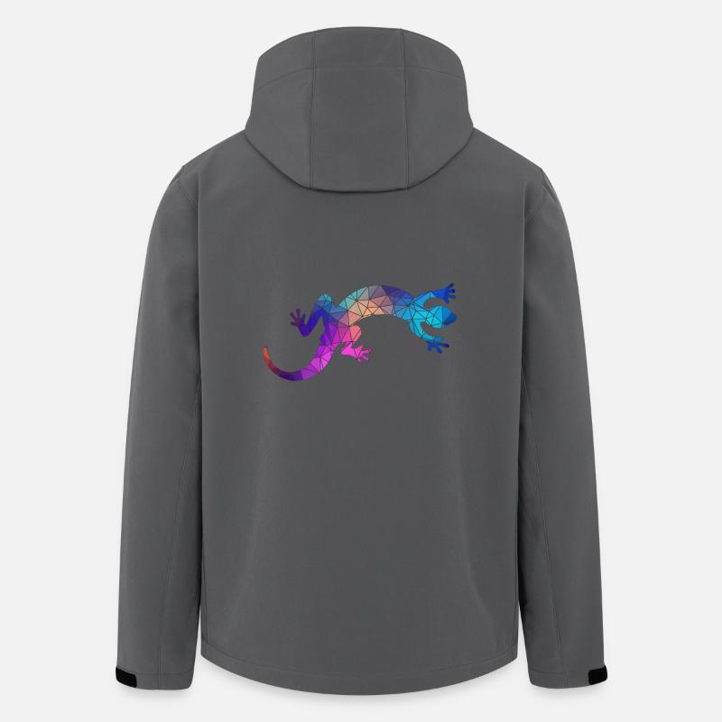 Gecko - Recycelte Männer Softshell-Jacke von Stanley/Stella - Anthrazit