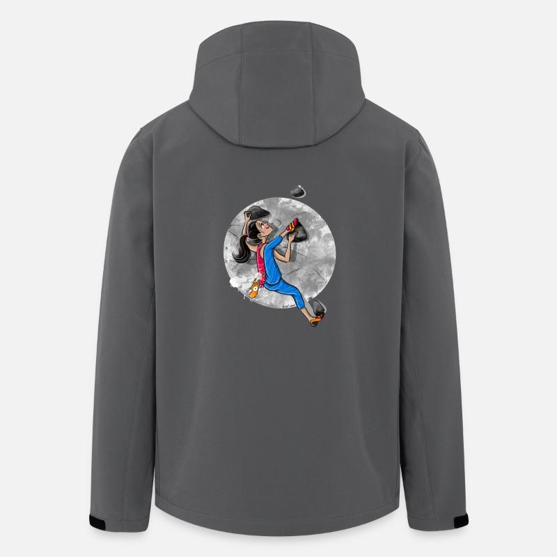 Flexibility - Kletter T-Shirt - Recycelte Männer Softshell-Jacke von Stanley/Stella - Anthrazit
