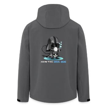 Dive Side - Recycelte Männer Softshell-Jacke von Stanley/Stella - Anthrazit - Hinten - AI Model Male 185 light (185cm)