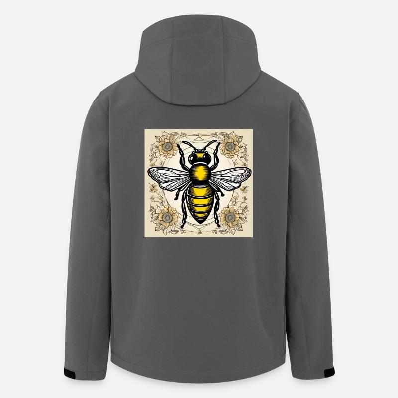 Honeybee - Men’s Recycled Softshell Jacket by Stanley/Stella - anthracite