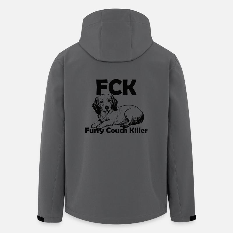 FCK - Furry Couch Killer - Recycelte Männer Softshell-Jacke von Stanley/Stella - Anthrazit
