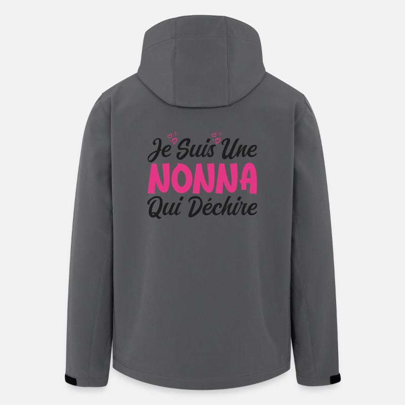 I'm a Nonna Who Rips - Men’s Recycled Softshell Jacket by Stanley/Stella - anthracite