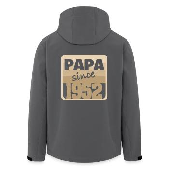 Vatertag 1952 - Recycelte Männer Softshell-Jacke von Stanley/Stella - Anthrazit - Hinten - AI Model Male 185 light (185cm)