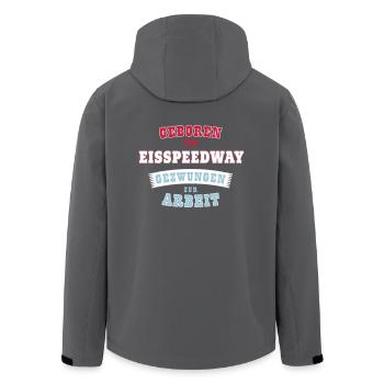 Ice Speedway Sport - Gift - Men’s Recycled Softshell Jacket by Stanley/Stella - anthracite - Back - AI Model Male 185 light (185cm)