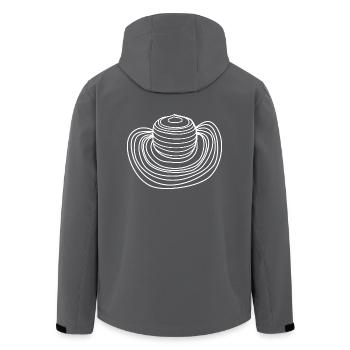 Sombrero Hut - Recycelte Männer Softshell-Jacke von Stanley/Stella - Anthrazit - Hinten - AI Model Male 185 light (185cm)