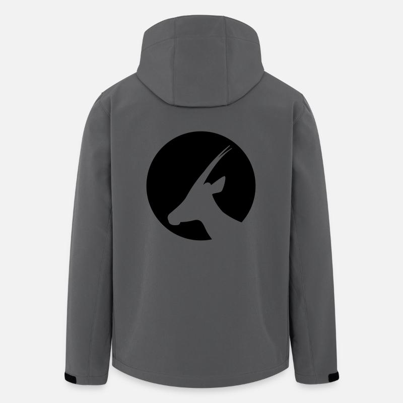 Gazelle - Recycelte Männer Softshell-Jacke von Stanley/Stella - Anthrazit