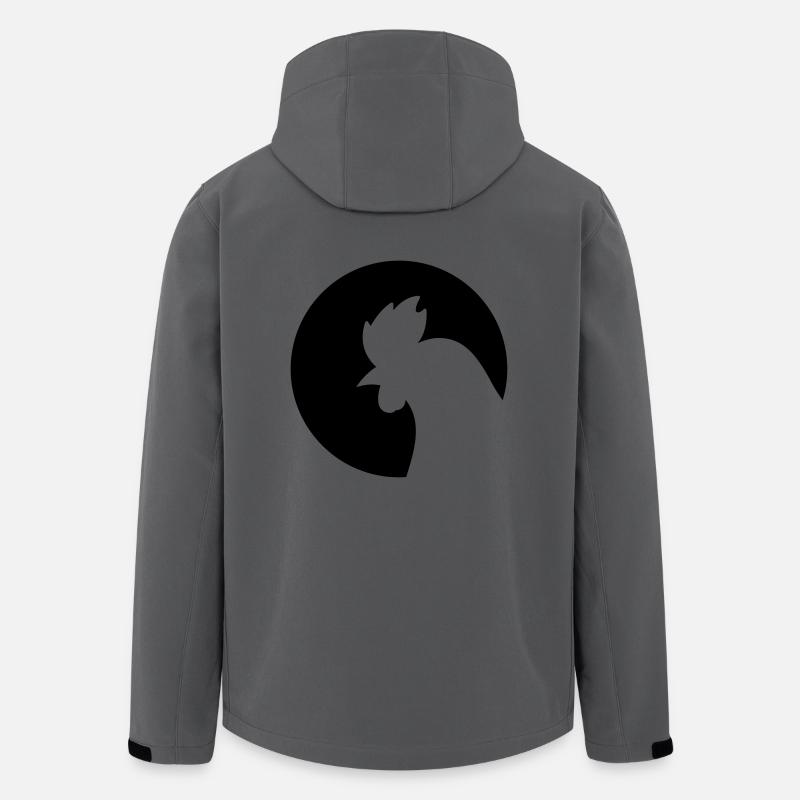 Huhn - Recycelte Männer Softshell-Jacke von Stanley/Stella - Anthrazit