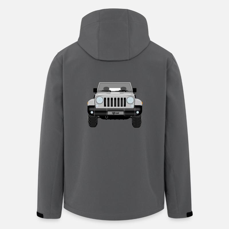 Jeep Silber - Recycelte Männer Softshell-Jacke von Stanley/Stella - Anthrazit