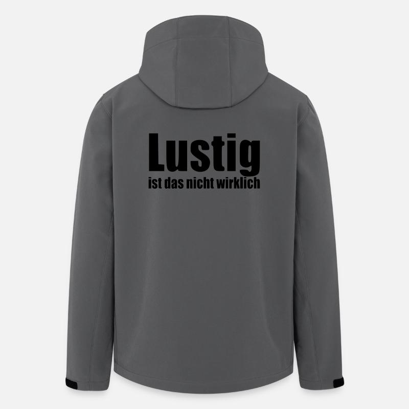 Funny isn't really saying statement - Men’s Recycled Softshell Jacket by Stanley/Stella - anthracite