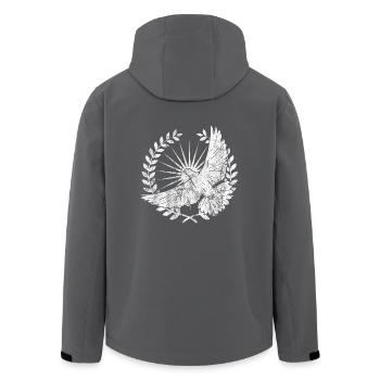 Heiliger Geist Geschenk Holy Spirit shirt Glaube - Recycelte Männer Softshell-Jacke von Stanley/Stella - Anthrazit - Hinten - AI Model Male 185 light (185cm)