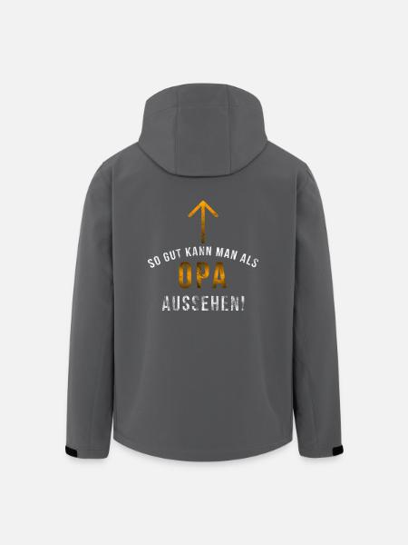 Opa - Recycelte Männer Softshell-Jacke von Stanley/Stella - Anthrazit