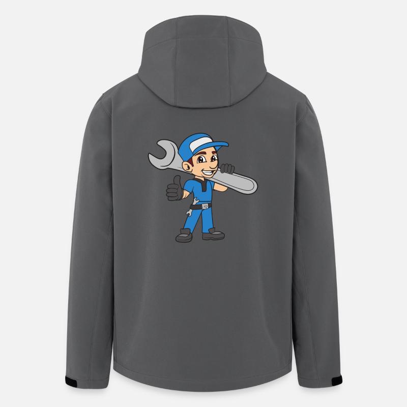 Mechaniker - Recycelte Männer Softshell-Jacke von Stanley/Stella - Anthrazit