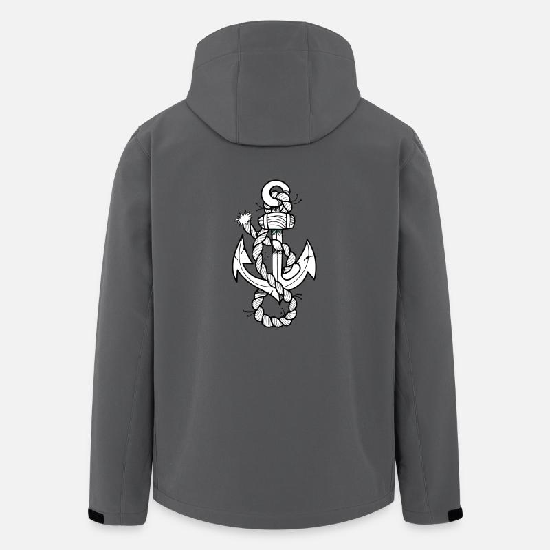 Cool Anchor - Men’s Recycled Softshell Jacket by Stanley/Stella - anthracite