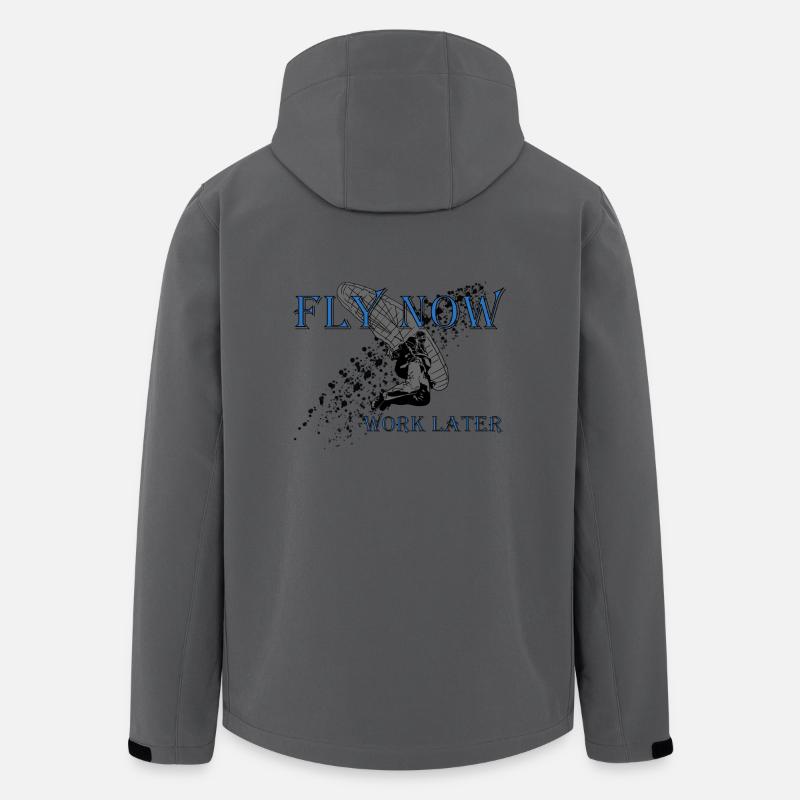 Gleitschirmfliegen - Recycelte Männer Softshell-Jacke von Stanley/Stella - Anthrazit