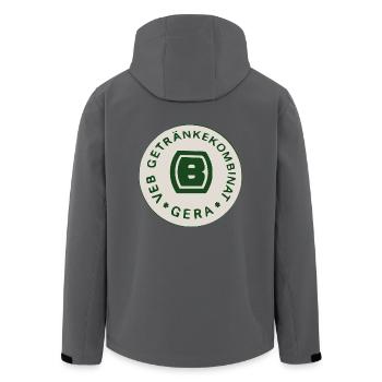 VEB Getraenkekombinat Gera - Recycelte Männer Softshell-Jacke von Stanley/Stella - Anthrazit - Hinten - AI Model Male 185 light (185cm)