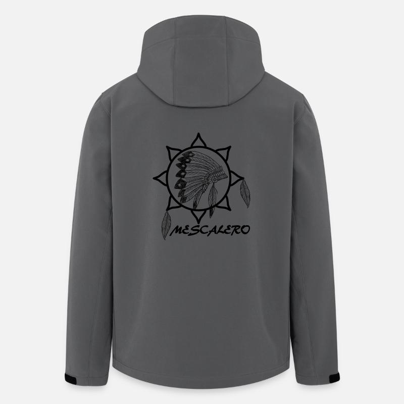 Mescalero Apache Indien - Veste softshell homme en polyester recyclé Stanley/Stella - charbon