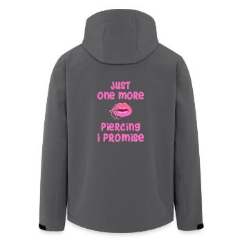 Just One More Piercing - Recycelte Männer Softshell-Jacke von Stanley/Stella - Anthrazit - Hinten - AI Model Male 185 light (185cm)