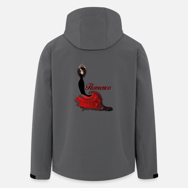 Flamenco Tänzerin 2 - Recycelte Männer Softshell-Jacke von Stanley/Stella - Anthrazit