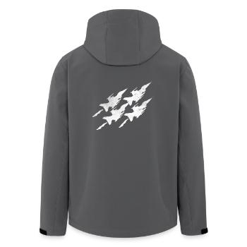 Airline Geschenk Flugzeug Pilot Flieger Jet - Recycelte Männer Softshell-Jacke von Stanley/Stella - Anthrazit - Hinten - AI Model Male 185 light (185cm)