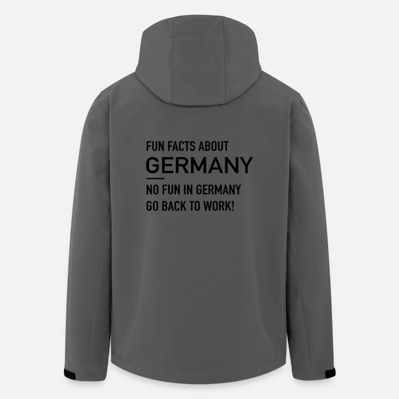 German Fun Facts - Men’s Recycled Softshell Jacket by Stanley/Stella - anthracite