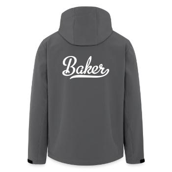 baker - Recycelte Männer Softshell-Jacke von Stanley/Stella - Anthrazit - Hinten - AI Model Male 185 light (185cm)