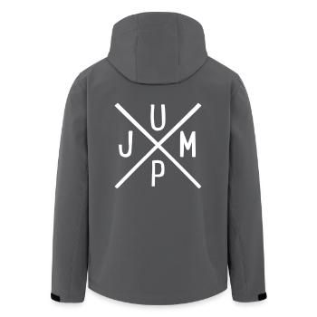 jump - Recycelte Männer Softshell-Jacke von Stanley/Stella - Anthrazit - Hinten - AI Model Male 185 light (185cm)