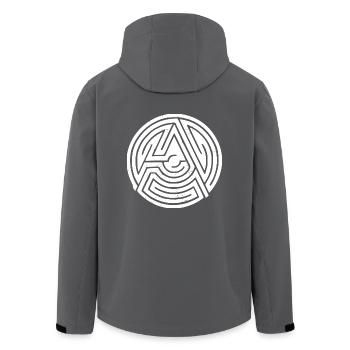 anarchy - Recycelte Männer Softshell-Jacke von Stanley/Stella - Anthrazit - Hinten - AI Model Male 185 light (185cm)
