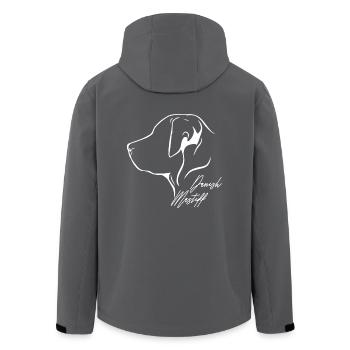 DANISH MASTIFF Profil Hunde Hund Wilsigns - Recycelte Männer Softshell-Jacke von Stanley/Stella - Anthrazit - Hinten - AI Model Male 185 light (185cm)