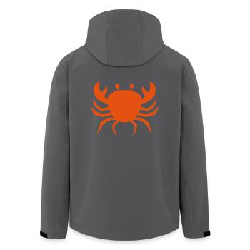 Krabbe Krebs Geschenk Sternzeichen Meeresbewohner - Recycelte Männer Softshell-Jacke von Stanley/Stella - Anthrazit - Hinten - AI Model Male 185 light (185cm)