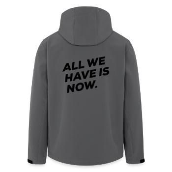 All we have is NOW - Recycelte Männer Softshell-Jacke von Stanley/Stella - Anthrazit - Hinten - AI Model Male 185 light (185cm)