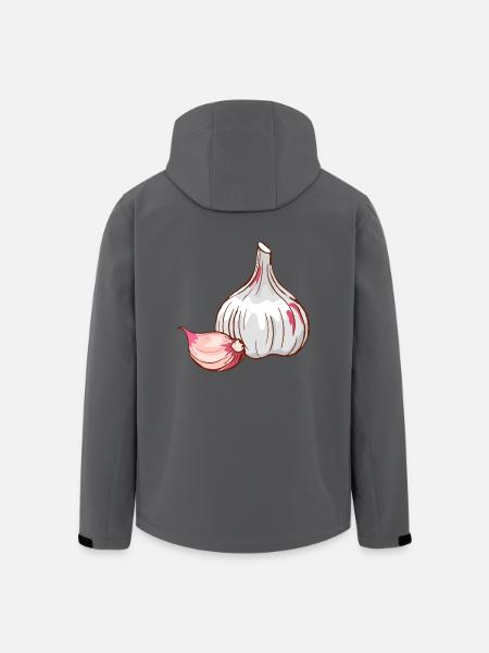 Knoblauch Knoblauchzehe Zehe Gewürze - Recycelte Männer Softshell-Jacke von Stanley/Stella - Anthrazit