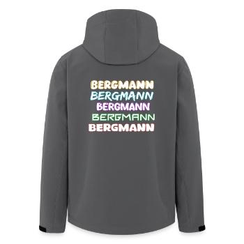 Job Bergmann - Recycelte Männer Softshell-Jacke von Stanley/Stella - Anthrazit - Hinten - AI Model Male 185 light (185cm)