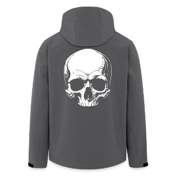 Totenkopf - Recycelte Männer Softshell-Jacke von Stanley/Stella - Anthrazit - Hinten - AI Model Male 185 light (185cm)