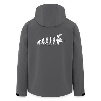 Parkour Geschenk Le Parcour Freerunning Evolution - Recycelte Männer Softshell-Jacke von Stanley/Stella - Anthrazit - Hinten - AI Model Male 185 light (185cm)