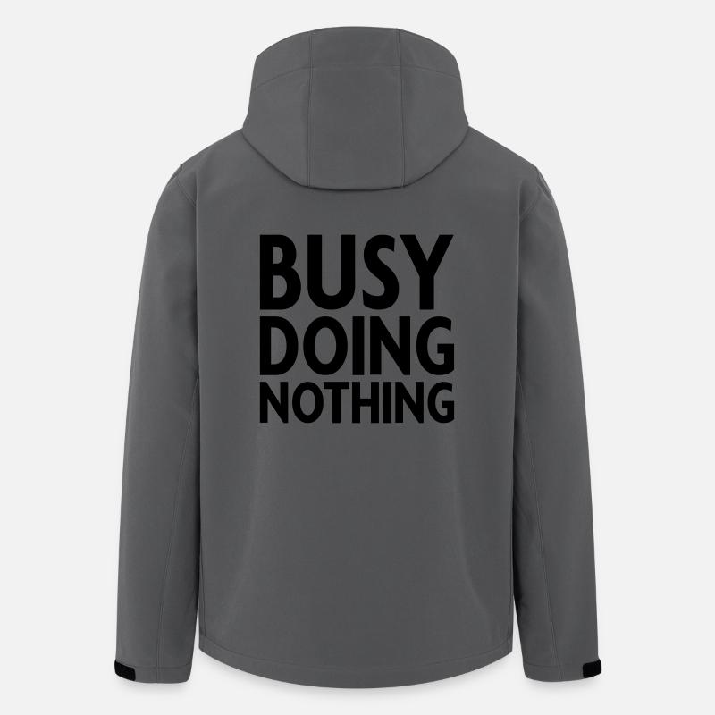 Busy doing nothing - Men’s Recycled Softshell Jacket by Stanley/Stella - anthracite