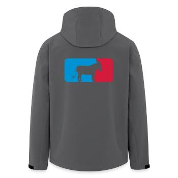 button sport logo cool esel pferd pony klein packe - Recycelte Männer Softshell-Jacke von Stanley/Stella - Anthrazit - Hinten - AI Model Male 185 light (185cm)