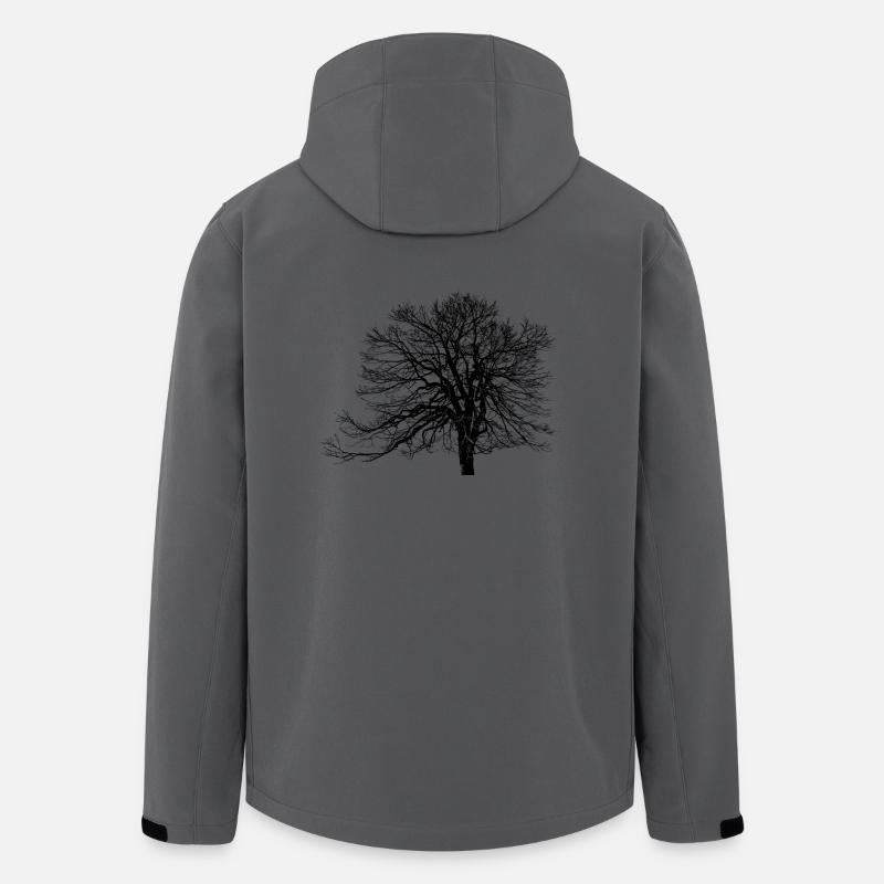 Baum - Die Natur - Recycelte Männer Softshell-Jacke von Stanley/Stella - Anthrazit