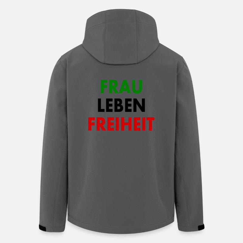 Frau leben freiheit - Recycelte Männer Softshell-Jacke von Stanley/Stella - Anthrazit