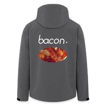 Bacon Foodie Foodlover Essen Geschenk Geschenkidee - Recycelte Männer Softshell-Jacke von Stanley/Stella - Anthrazit - Hinten - AI Model Male 185 light (185cm)