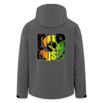 Dub music - Recycelte Männer Softshell-Jacke von Stanley/Stella - Anthrazit - Hinten - AI Model Male 185 light (185cm)